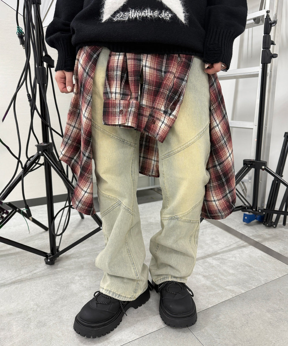 デニム淡 モデル：160㎝ M着用