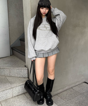 杢グレー モデル：160㎝ FREE着用