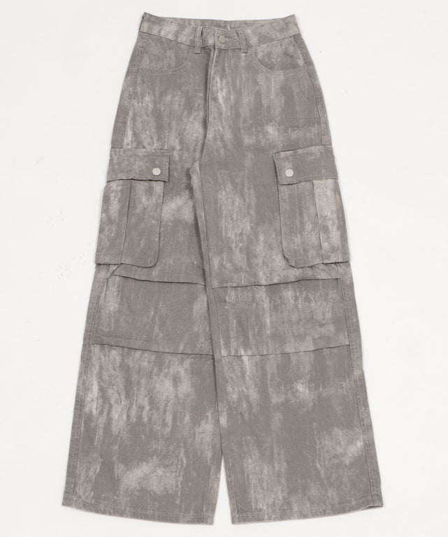 ブリーチカーゴパンツ/グレー