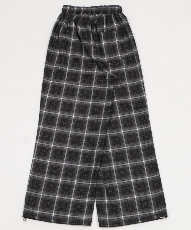 チェックワイドパンツ