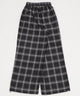 チェックワイドパンツ
