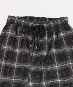 チェックワイドパンツ