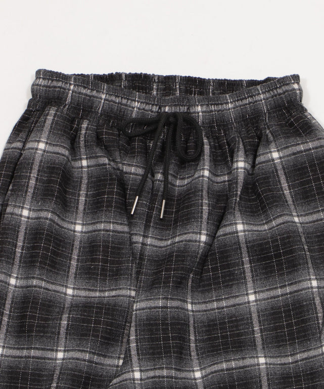 チェックワイドパンツ