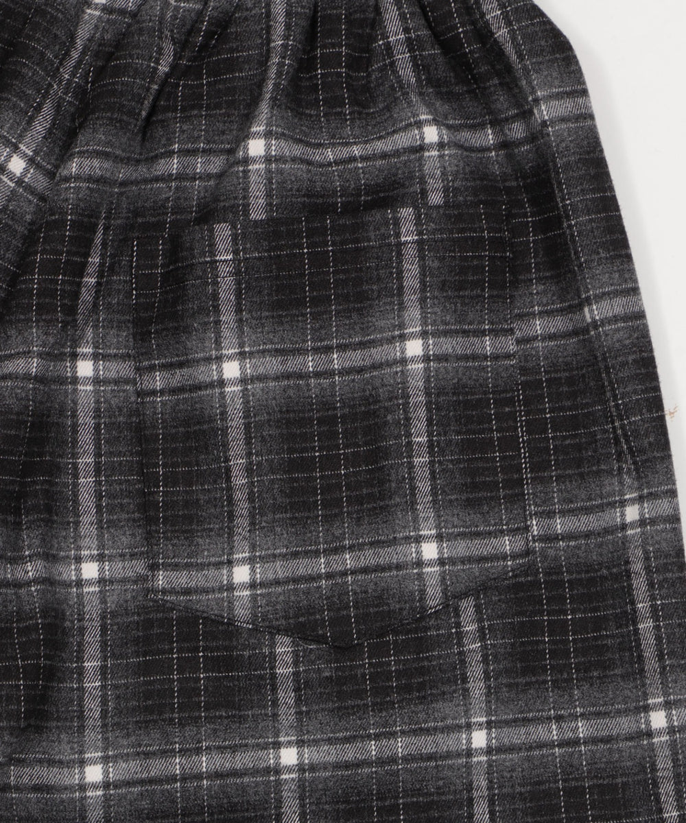 チェックワイドパンツ