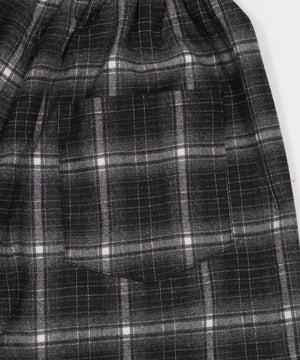 チェックワイドパンツ