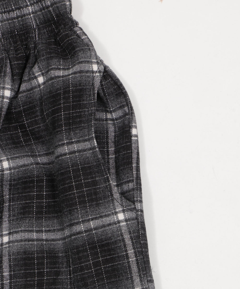チェックワイドパンツ