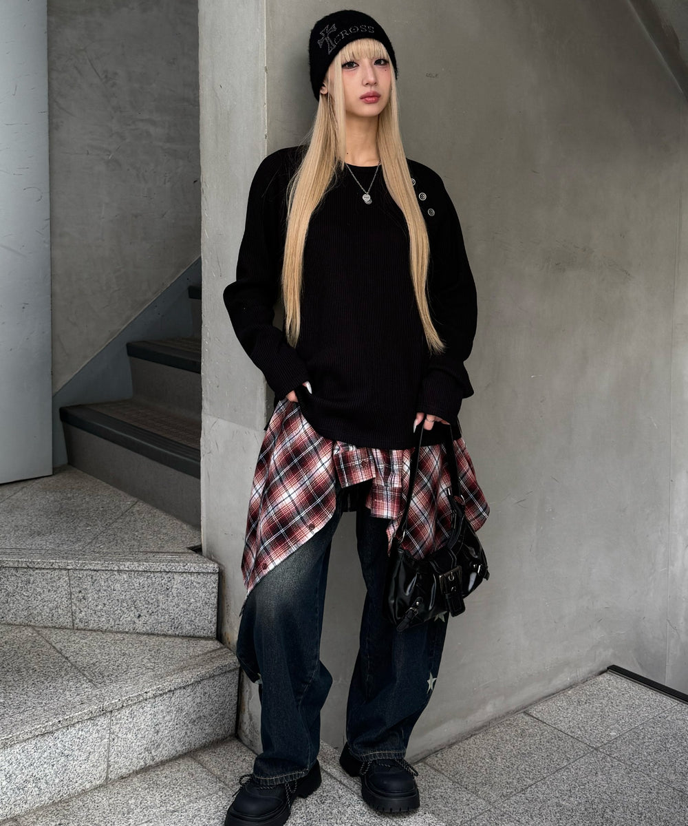 ブラック モデル：167㎝ FREE着用