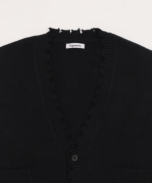 ダメージビッグカーディガン