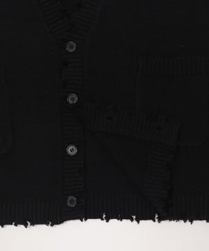 ダメージビッグカーディガン