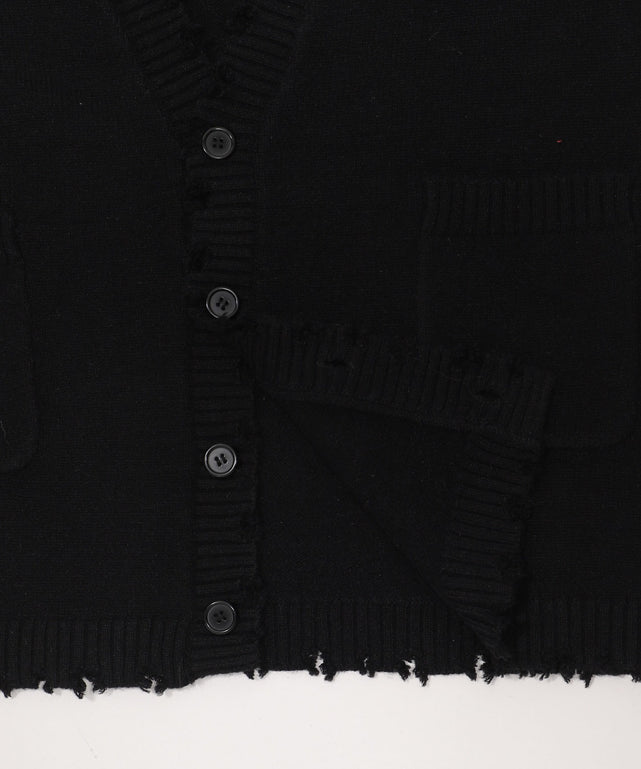 ダメージビッグカーディガン