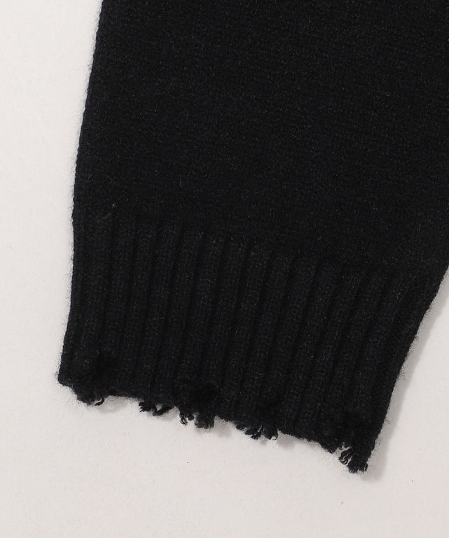 ダメージビッグカーディガン