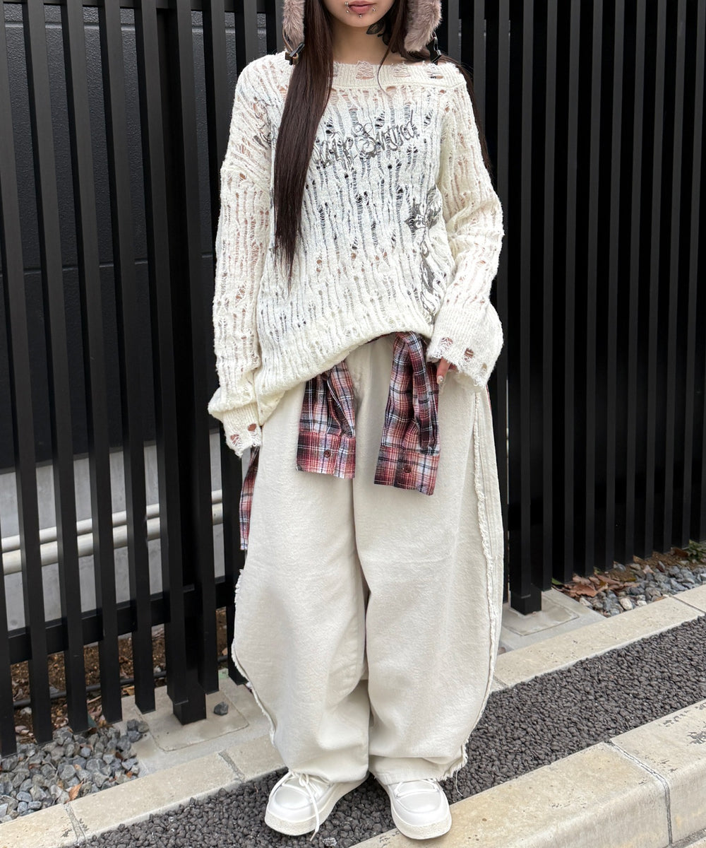 ホワイトアイボリー モデル：160㎝ S着用