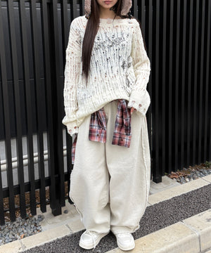 ホワイトアイボリー モデル：160㎝ S着用