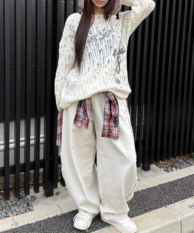 ホワイトアイボリー モデル：160㎝ S着用