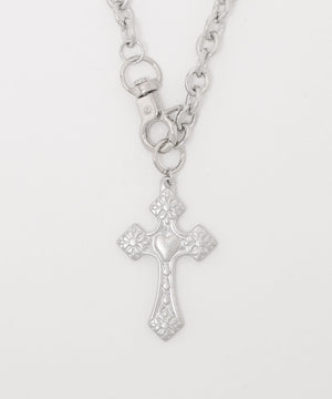 ハートクロスネックレス