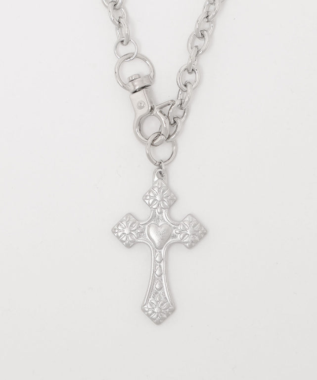 ハートクロスネックレス