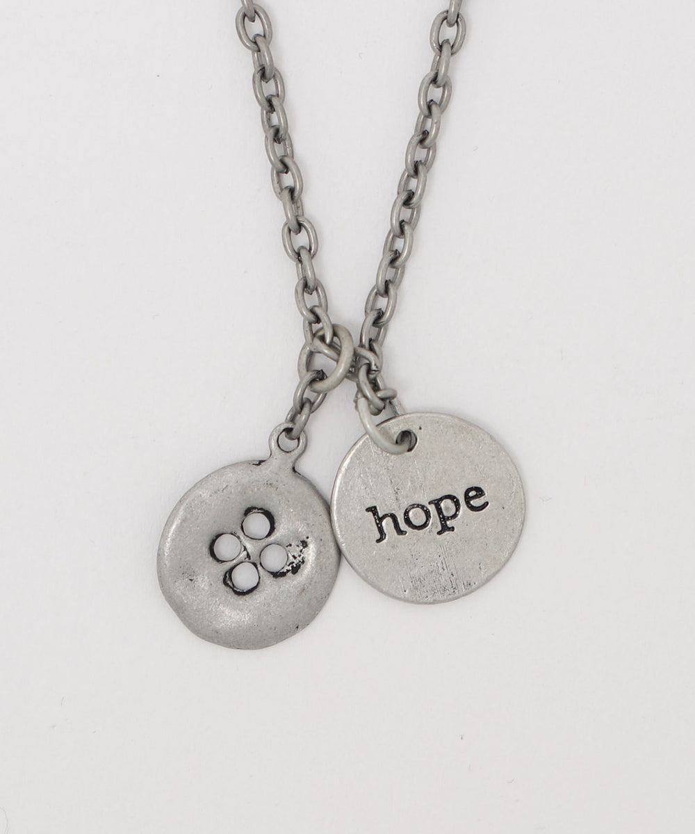 アンティークラウンドタグネックレス