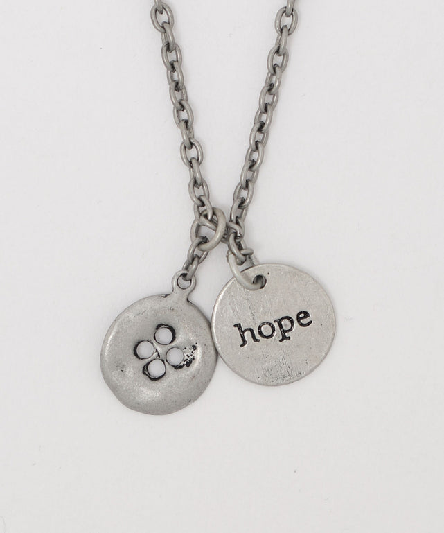 アンティークラウンドタグネックレス