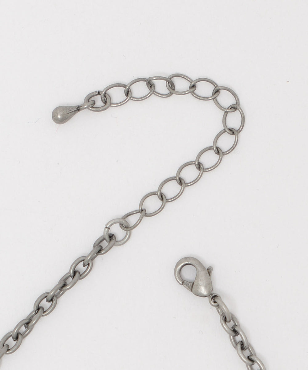 アンティークラウンドタグネックレス