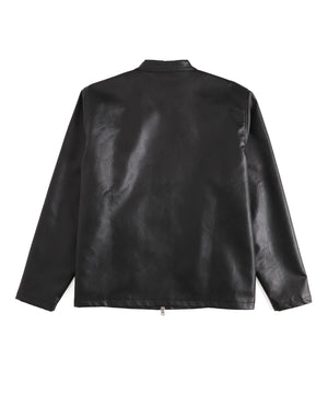 メタルバッジバイカージャケット