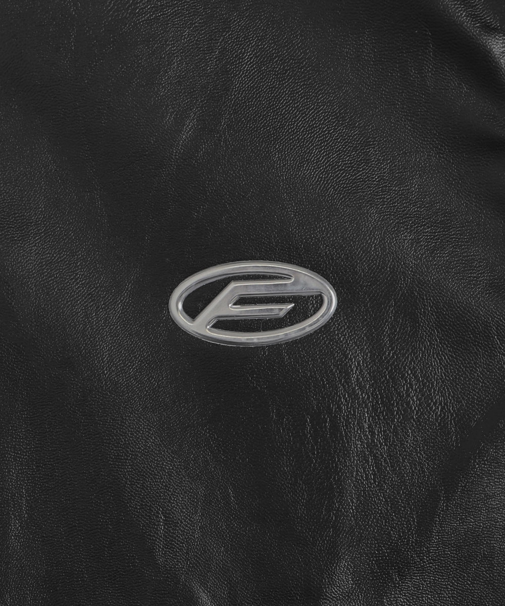 メタルバッジバイカージャケット