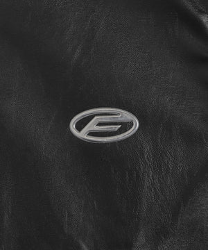 メタルバッジバイカージャケット