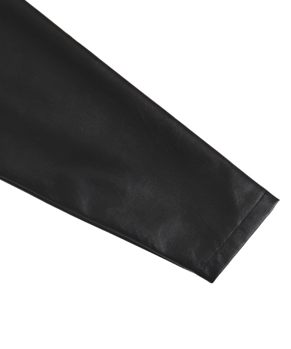 メタルバッジバイカージャケット