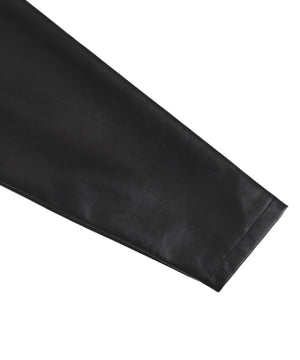 メタルバッジバイカージャケット