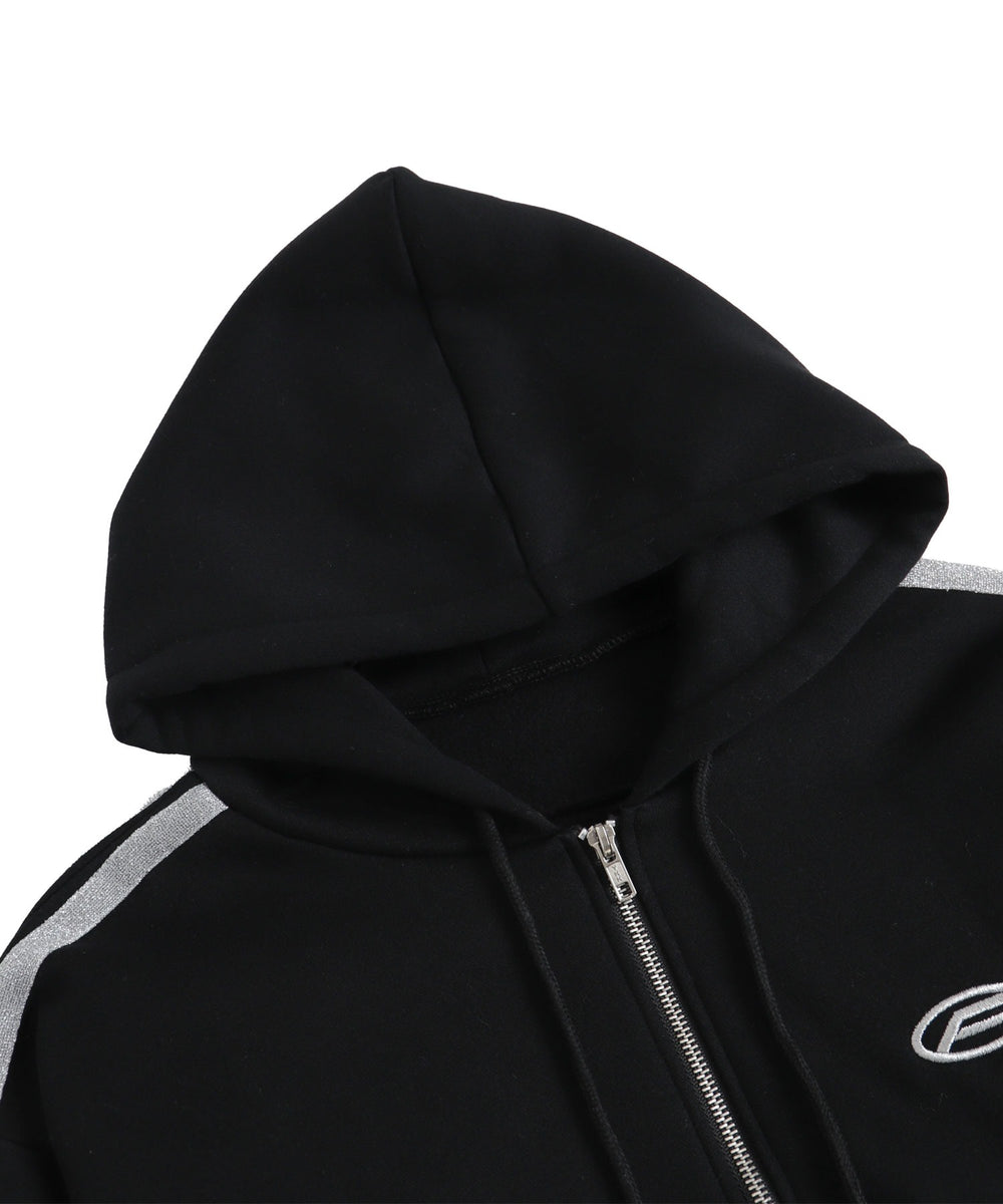 グリッターラインダブルZIPビッグパーカー
