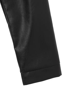 クロップドシングルライダースジャケット