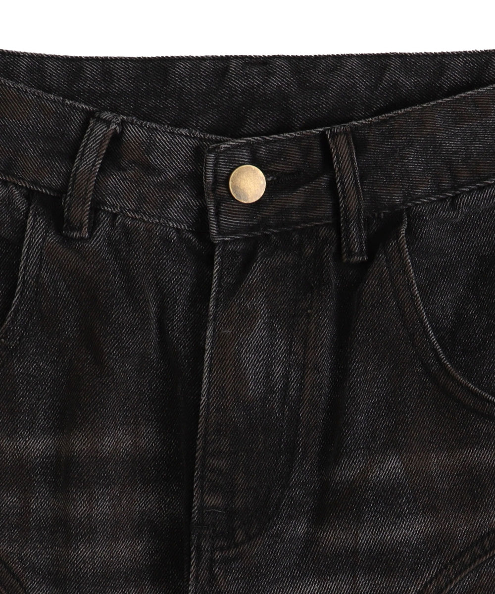 ベルテッドカーゴバギーデニム