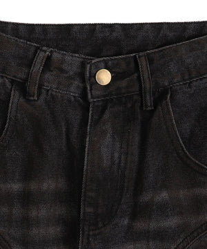 ベルテッドカーゴバギーデニム