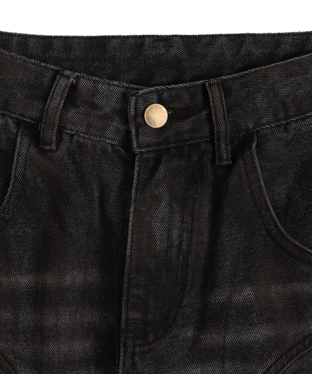 ベルテッドカーゴバギーデニム