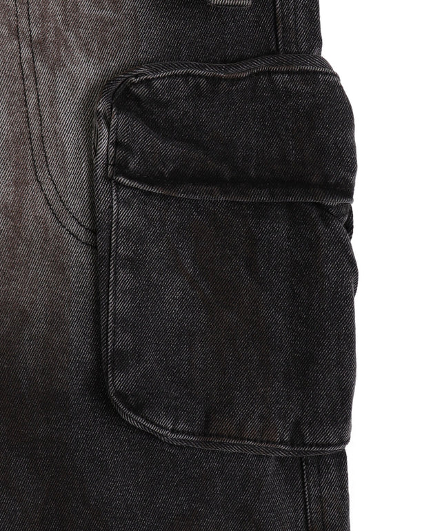 ベルテッドカーゴバギーデニム