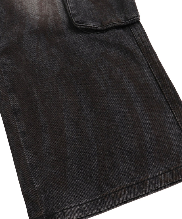 ベルテッドカーゴバギーデニム