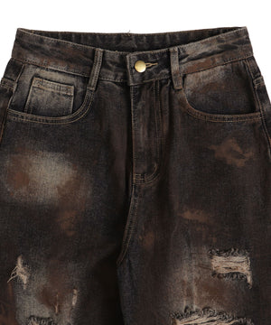 ダーティバギーデニムパンツ