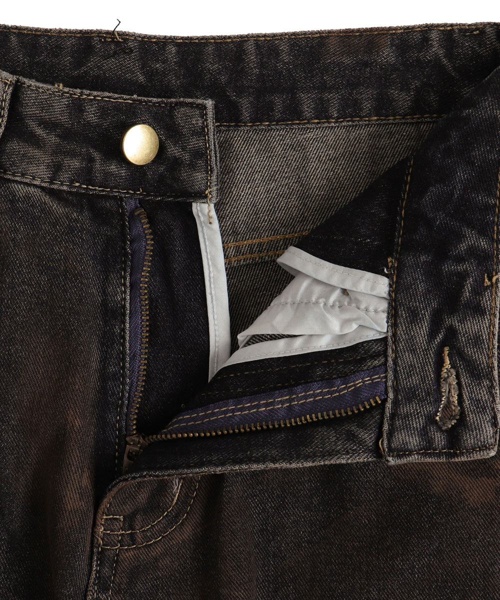 ダーティバギーデニムパンツ