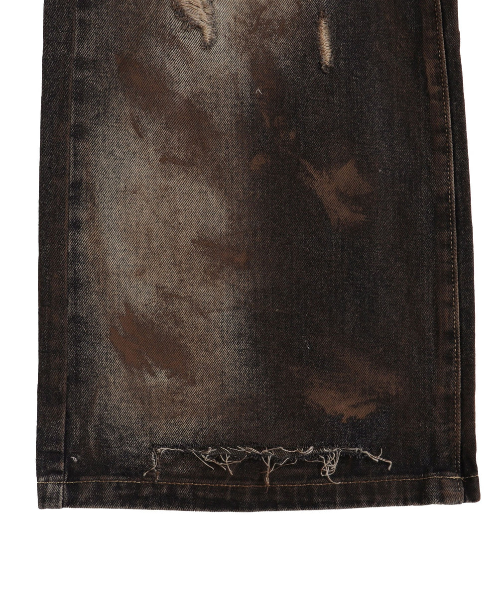 ダーティバギーデニムパンツ