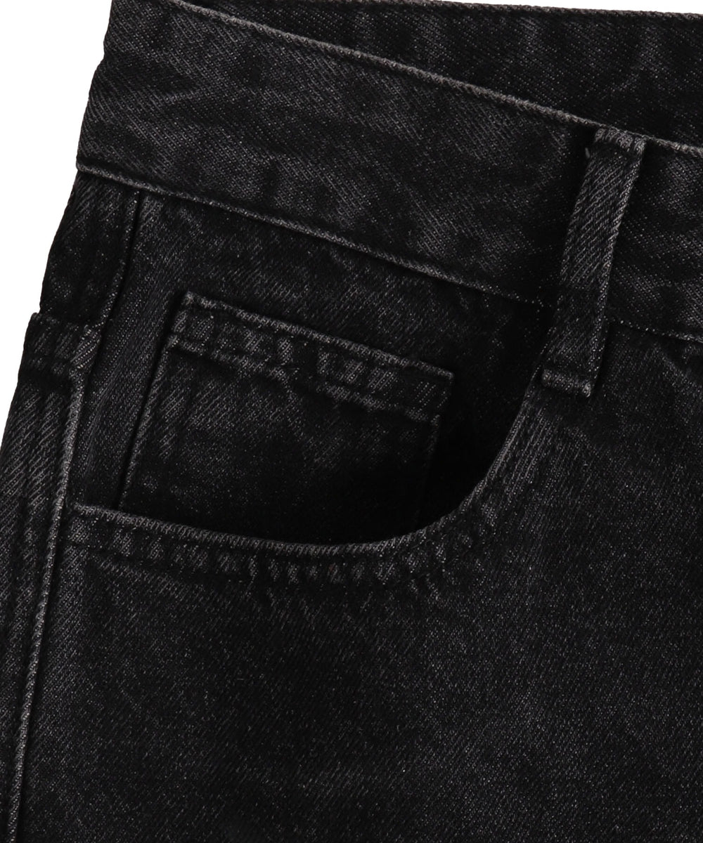 グラフィックペイントカーゴバギーデニム