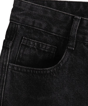 グラフィックペイントカーゴバギーデニム