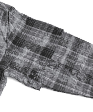 フェイクレイヤードチェックシャツ