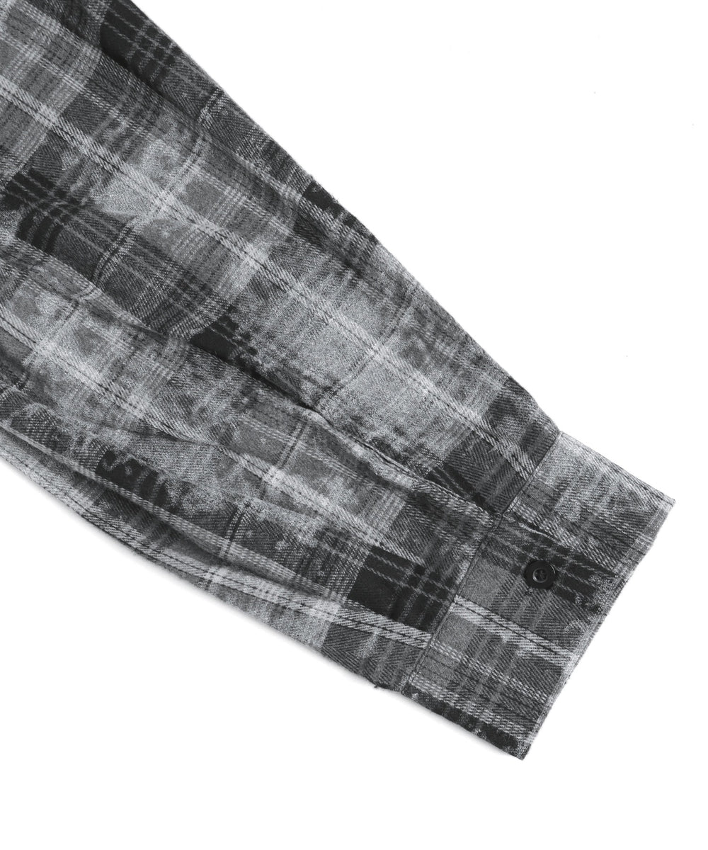 フェイクレイヤードチェックシャツ