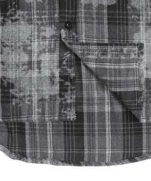 フェイクレイヤードチェックシャツ