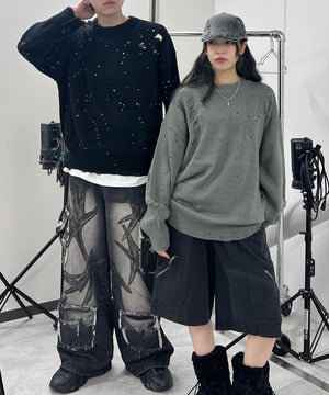 デストロイペイントオーバーニット