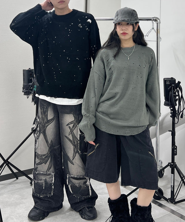 デストロイペイントオーバーニット