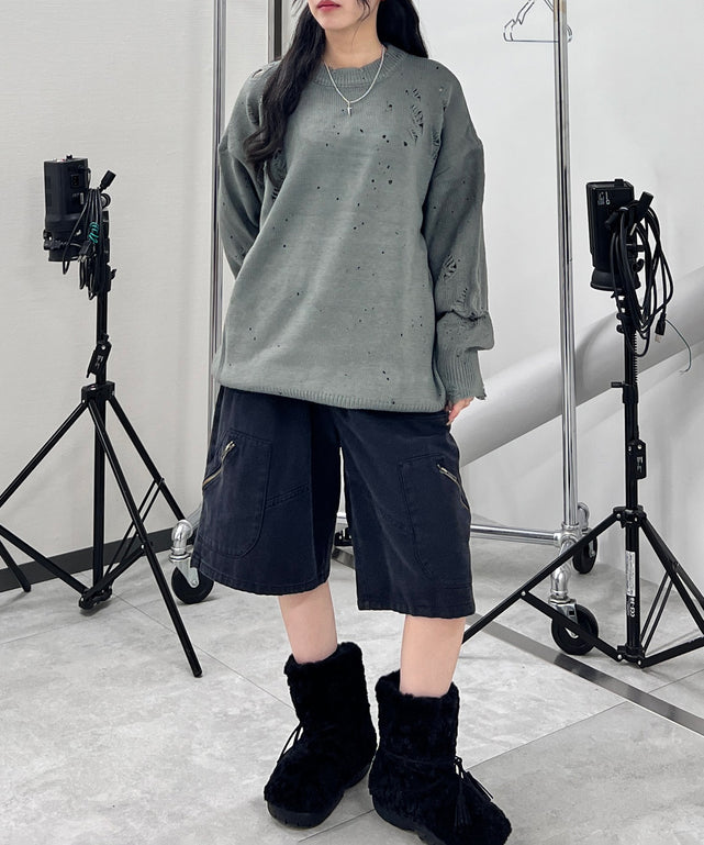 グレー モデル：154㎝ FREE着用