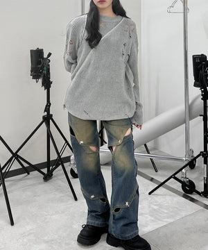 グレー モデル：154㎝ FREE着用