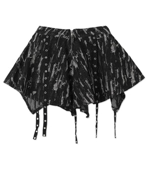 パンクデニムミニスカパン