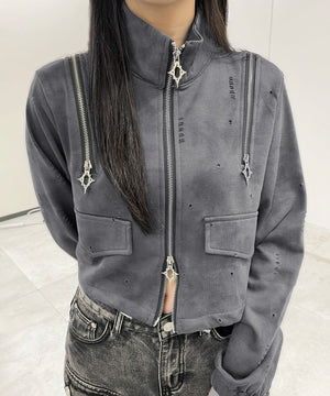 グレー モデル：154㎝ FREE着用