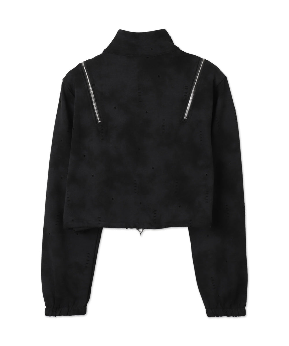 クロップドショルダーZIPブルゾン